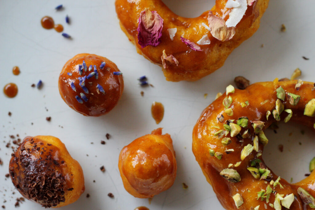 Pączki warzywne, donuts  Qmam kasze. Do ostatniego okruszka