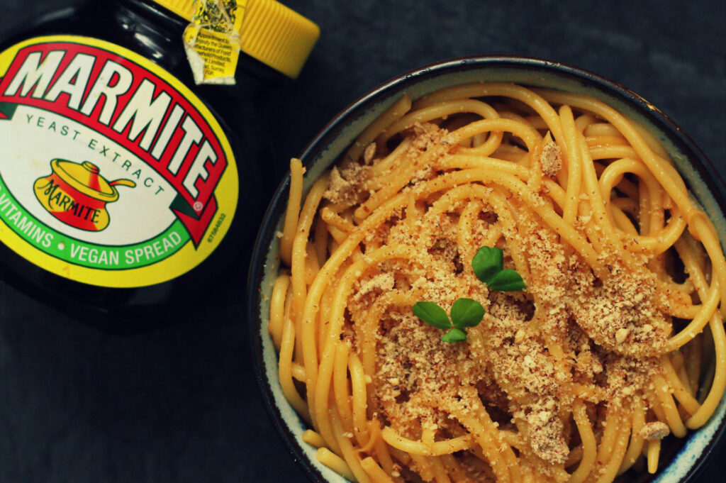 spaghetti z marmite